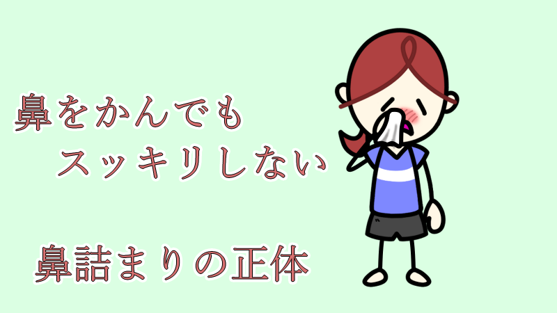 鼻をかんでもスッキリしない鼻詰まりの正体 鼻をかんでもスッキリしない鼻詰まりの正体